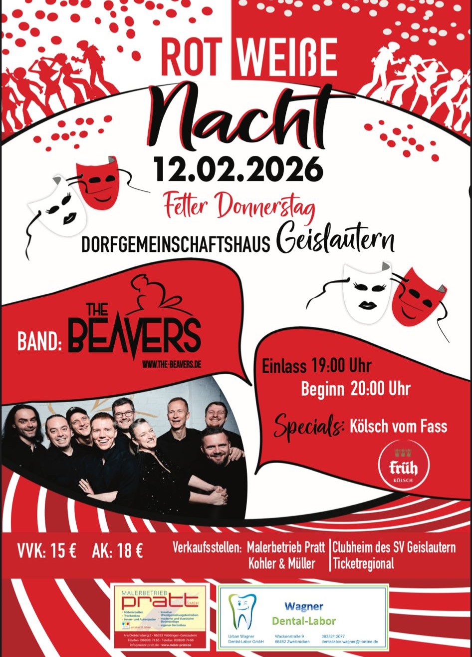 2026 rot weiße nacht